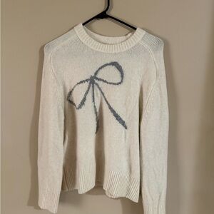 The A&F Madeline Crew Sweater with Bow